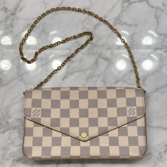 Louis Vuitton Pochette Felieie Damier Azur - Picture 1 of 6